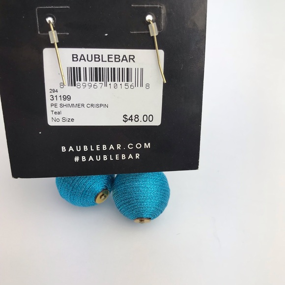 Turquoise Shimmer Crispin Drop Earrings BAUBLEBAR - Picture 3 of 3